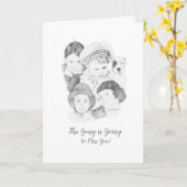 Kleine Rascals missen je Wenskaart Kaart (Gele Bloem)