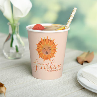 Kleine Ray van het Baby shower van de Sunshine Wat Papieren Bekers