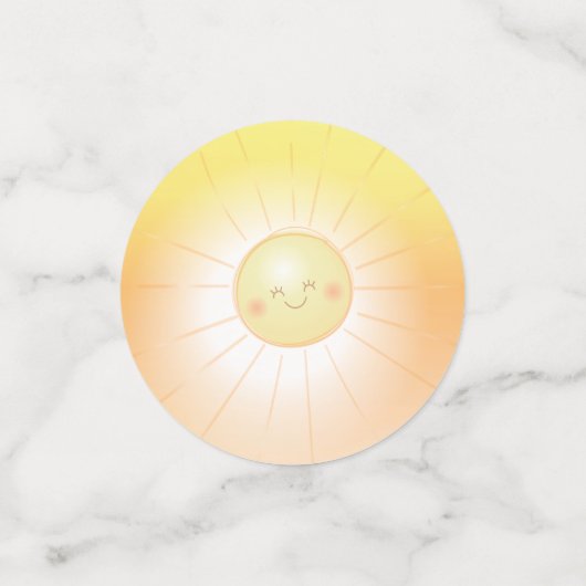 Kleine Ray van Sunshine Baby shower Confetti (Kleine voorkant)