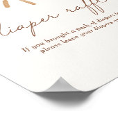 Kleine Ray van Sunshine Baby shower Diaper Raffle Poster (Hoek)