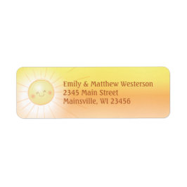 Kleine Ray van Sunshine Baby shower Etiket