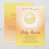 Kleine Ray van Sunshine Baby shower Kaart (Voorkant / Achterkant)