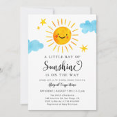 Kleine Ray van Sunshine Baby shower Kaart (Voorkant)