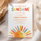 Kleine Ray van Sunshine Baby shower Kaart