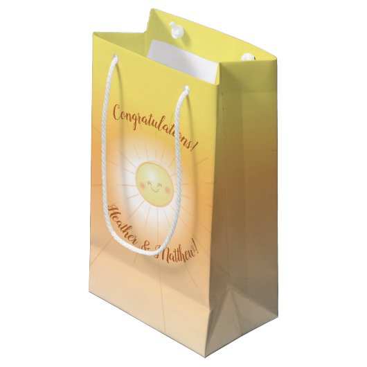 Kleine Ray van Sunshine Baby shower Klein Cadeauzakje (Voorkant Gekanteld)