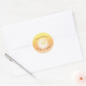 Kleine Ray van Sunshine Baby shower Ronde Sticker (Envelop)