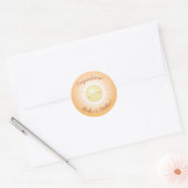 Kleine Ray van Sunshine Baby shower Ronde Sticker (Envelop)