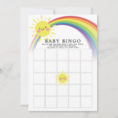 Kleine Ray van Sunshine BINGO Baby shower Game Kaart (Voorkant)