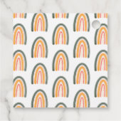 Kleine Ray van Sunshine Boho regenboogBaby shower Bedankjes Labels (Achterkant)