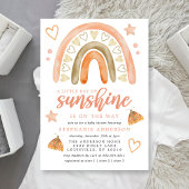 Kleine Ray van Sunshine Boho regenboogBaby shower Kaart