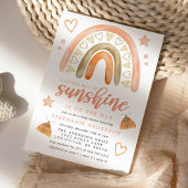 Kleine Ray van Sunshine Boho regenboogBaby shower Kaart