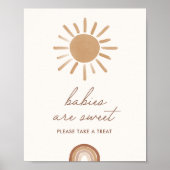 Kleine Ray van zonneschijnbaby's zijn zoete gebare Poster (Voorkant)