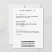 Kleine rechthoekige uitnodiging voor de bioscoop (Achterkant)