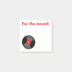 Kleine recordpost, merkt het op post-it® notes