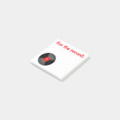 Kleine recordpost, merkt het op post-it® notes (Schuin)