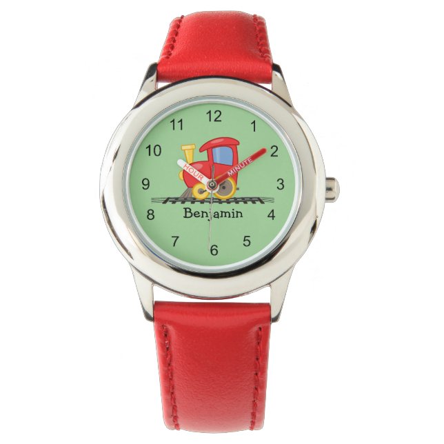 Kleine 'Red Engine Design'-Kinderen volgen Horloge (Voorkant)