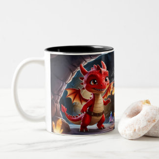 Kleine Red-Scaled Dragon Mok - Mythical Fantasy Dr