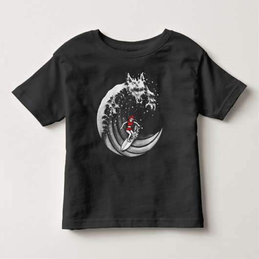 Kleine Red Surfing Hood Kinder Shirts (Voorkant)