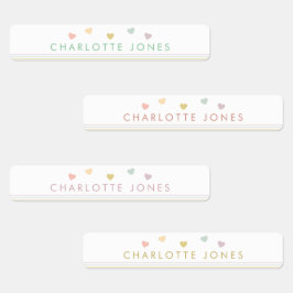 Kleine Regenboogharten Eenvoudige Waterdichte Kind Labels