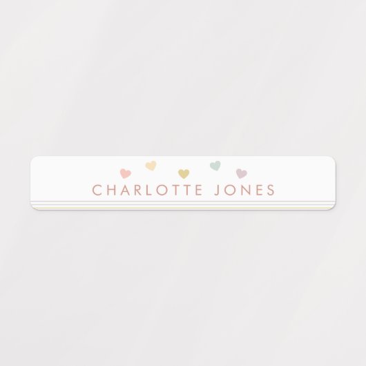 Kleine Regenboogharten Eenvoudige Waterdichte Kind Labels (Design 2)