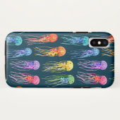 Kleine regenboogkwal op donker Case-Mate iPhone case (Achterkant (horizontaal))