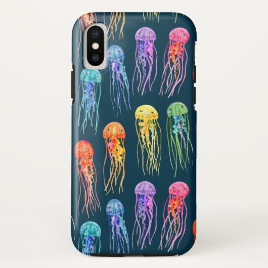 Kleine regenboogkwal op donker Case-Mate iPhone case (Achterkant)