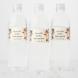 Kleine Rekruut Op Komst Baby Shower Waterfles Etiket