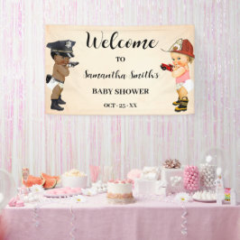 Kleine Rekruut Op Komst Welkom Baby Borrel Spandoek