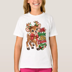 Kleine Rendier Kerstvreugde T-shirt