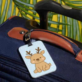 Kleine Rendieren Bagagelabel