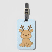 Kleine Rendieren Bagagelabel (Voorkant (verticaal))