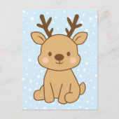 Kleine Rendieren Briefkaart (Voorkant)
