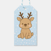 Kleine Rendieren Cadeaulabel (Voorkant)