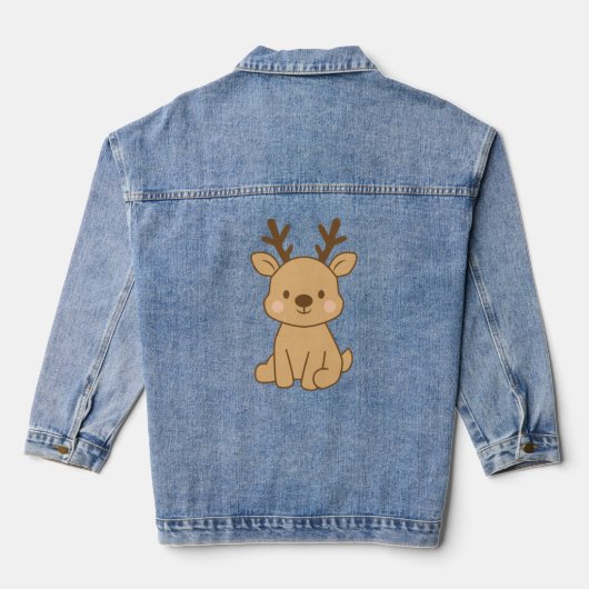 Kleine Rendieren Denim Jacket (Achterkant)