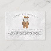 Kleine rendieren | Display Douche Uitnodiging invo Informatiekaartje (Voorkant)