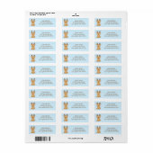 Kleine Rendieren Etiket (Full Sheet)