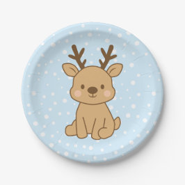 Kleine Rendieren Papieren Bordje