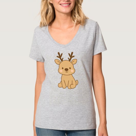 Kleine Rendieren T-shirt (Voorkant)