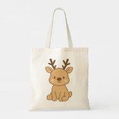 Kleine Rendieren Tote Bag (Achterkant)