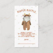 Kleine rendierkerstwinter visitekaartje (Voorkant)