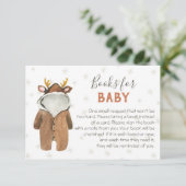 Kleine rendierkerstwinterboeken voor Baby Kaart (Staand voorkant)