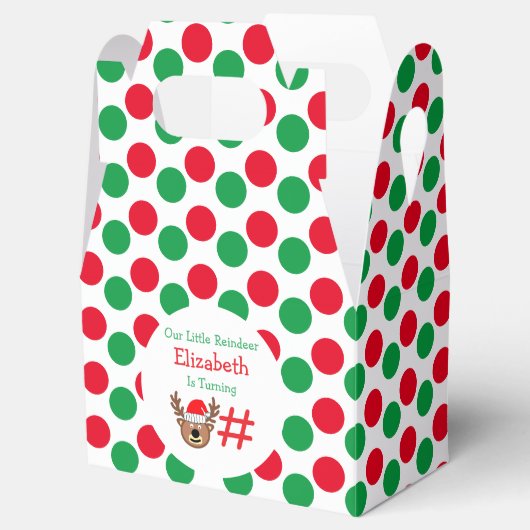 Kleine rendierkinderen van Birthday Bedankdoosjes (Geopend)