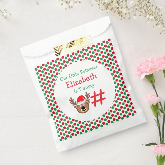 Kleine rendierkinderen van Birthday Bedankzakje (Gezegeld)