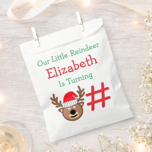 Kleine rendierkinderen van Birthday Bedankzakje (Geknipt)