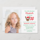 Kleine rendierkinderen van Birthday Kaart (Voorkant)