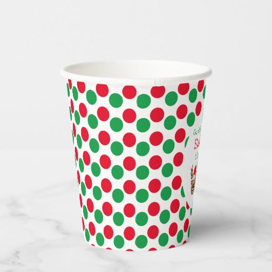 Kleine rendierkinderen van Birthday Papieren Bekers (Rechts)