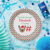 Kleine rendierkinderen van Birthday Papieren Bordje (Feest)