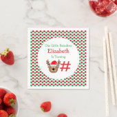 Kleine rendierkinderen van Birthday Servet (Insitu)