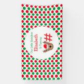 Kleine rendierkinderen van Birthday Spandoek (Verticaal)