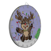 Kleine rendiervis dartbord (Voorkant Links)